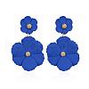 Flower Alloy Dangle Stud Earrings FS-WG2BF72-05-2