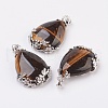 Valentine Gifts Idea for Guys Natural Tiger Eye Pendants G-Q689-12-1