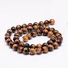 Natural Tiger Eye Bead Strands G-K153-B39-6mm-AB-2