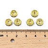 Brass Grade A Rhinestone Spacer Beads X-RB-A014-Z8mm-G-4