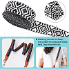 5 Yards Ethnic Style Polycotton Jacquard Rhombus Ribbon OCOR-WH0078-167D-4