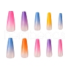 ABS Plastic Full Cover Press On False Nails DIY-CJC0006-14-1