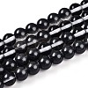 Baking Painted Transparent Glass Beads Strands DGLA-N011-8mm-10-1