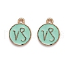 Alloy Enamel Pendants ENAM-S124-01A-15E-1