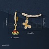 S925 Sterling Silver Butterfly & Fan Earring Sets PU6177-1-1