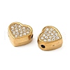 304 Stainless Steel Crystal Rhinestone Beads STAS-U050-01C-G-2