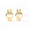 Brass Cuff Earrings EJEW-F370-20G-4