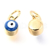 Brass Enamel Pendants KK-Y001-02B-03G-2