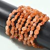 Natural Red Aventurine Beads Stretch Bracelets for Men Women BJEW-I320-01B-5