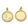 Brass with Cubic Zirconia Pendants KK-K341-24G-2