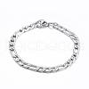 Tarnish Resistant 304 Stainless Steel Bracelets BJEW-G544-01P-1