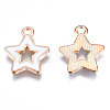 Alloy Enamel Pendants ENAM-S121-027-3