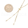 304 Stainless Steel Flat Bar Link Chain Necklace Making AJEW-JB01349-01-2