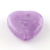 Heart Imitation Gemstone Acrylic Beads OACR-R018-15-1