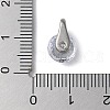 304 Stainless Steel Rhinestone Charms STAS-P337-01P-3