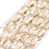 Electroplate Glass Beads Strands EGLA-Q128-07A-AB04-1
