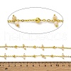 Handmade Faceted Natural White Jade Beaded Chains CHC-L050-02G-04-2