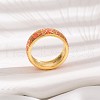 Brass Micro Pave Cubic Zirconia Finger Rings FS-WGFDCA6-04-2