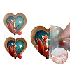 Acrylic Heart Fox Hanging Ornaments PW-WGF73DB-01-3