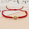 Gemstone Round Braided Bead Bracelet IG5594-12-1