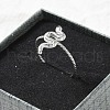 304 Stainless Steel Cuff Rings for Women RJEW-B118-01P-1