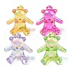 Electroplate Transparent UV Plating Acrylic Pendants OACR-I014-13-1