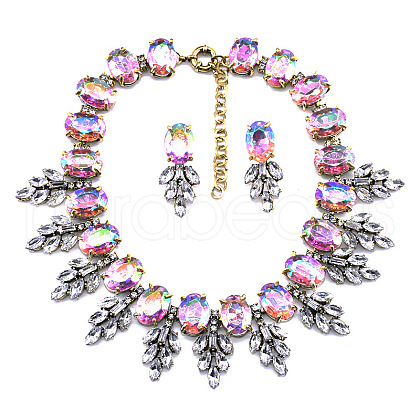 Alloy Rhinestone Jewelry Sets FS-WG3ECD0-06-1