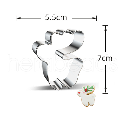 Non-Tarnish 430 Stainless Steel Cookie Cutters BAKE-PW0007-010M-1
