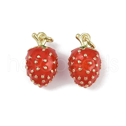 Brass Enamel Pendants KK-H072-18G-13-1