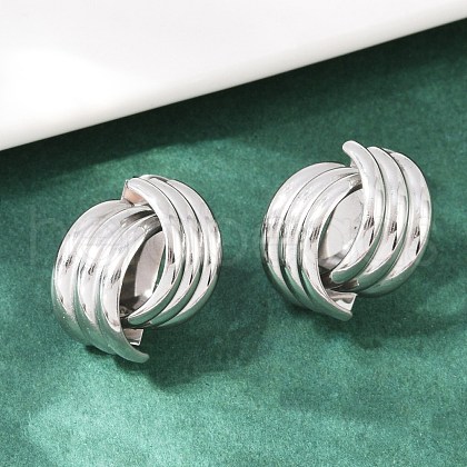 304 Stainless Steel Stud Earrings EJEW-S265-04P-1