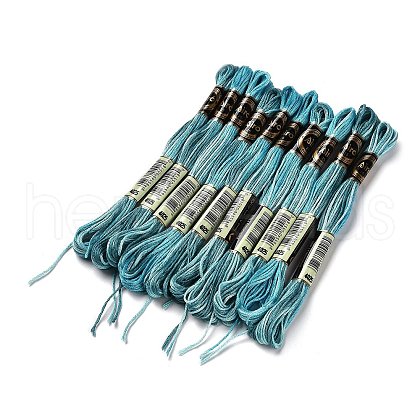 10 Skeins 6-Ply Polyester Embroidery Floss OCOR-K006-A46-1