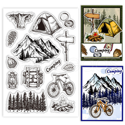 Custom Summer Theme PVC Plastic Clear Stamps DIY-WH0631-0245-1
