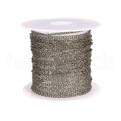 Brass Coated Iron Cable Chains CH-CJ0001-02AB-1