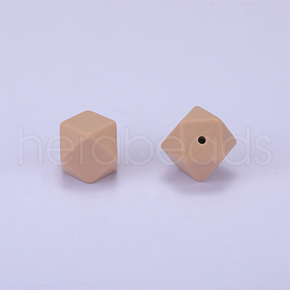 Hexagonal Silicone Focal Beads SI-JX0020A-85-1