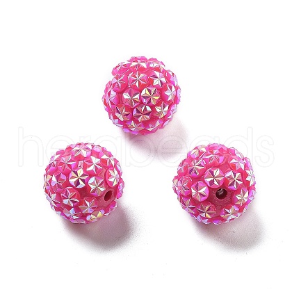 Opaque Acrylic Beads OACR-A035-01L-1