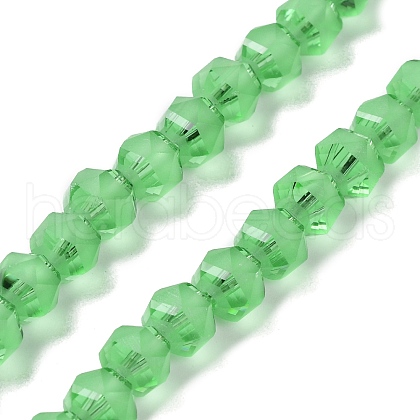 Electroplate Transparent Glass Beads Strands EGLA-I018-FA05-1