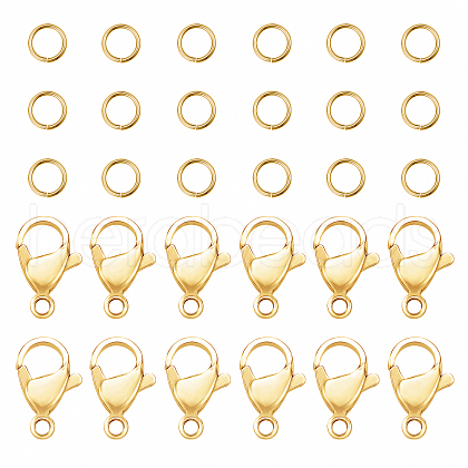 304 Stainless Steel Lobster Claw Clasps STAS-PH0019-54G-1