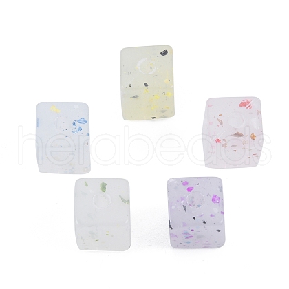 Marbled Stone Style Opaque Acrylic Beads OACR-G009-11-1
