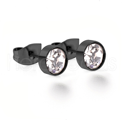 304 Stainless Steel Ear Studs STAS-I113-01B-1
