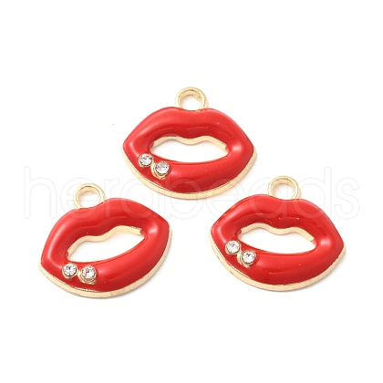 Alloy Enamel Pendants FIND-U033-01G-1
