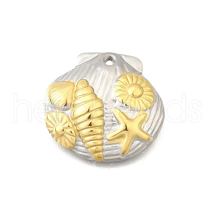 304 Stainless Steel Pendants STAS-K252-09GP-1