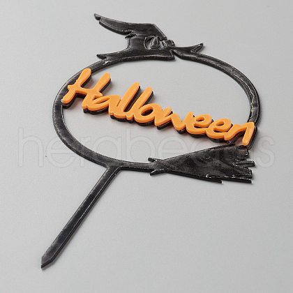 Acrylic Halloween Word Cake Insert Card Decoration DIY-H109-01-1