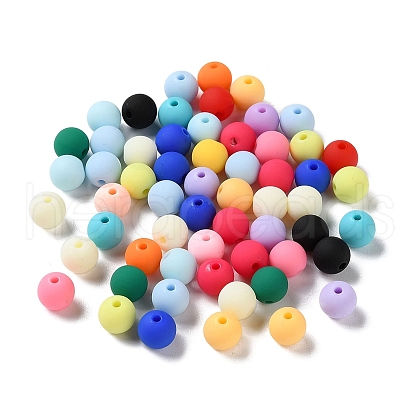 Rubberized Style Imitated Silicone Acrylic Beads X1-MACR-D029-01D-1
