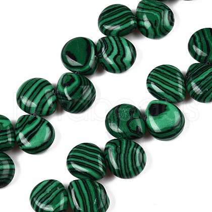 Synthetic Malachite Beads Strands G-T138-119-1