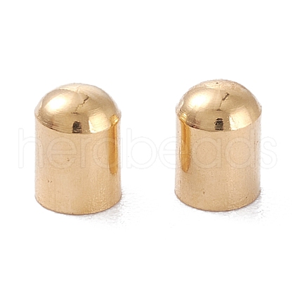 Brass Cord Ends KK-D002-04G-1