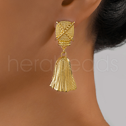 304 Stainless Steel Dangle Stud Earrings TW1910-3-1