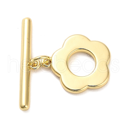 Brass Toggle Clasps KK-L229-010G-1