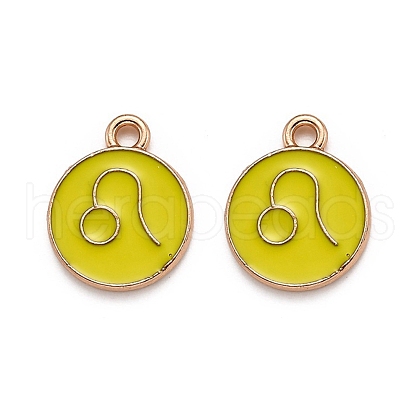 Alloy Enamel Pendants ENAM-S124-01B-14G-1