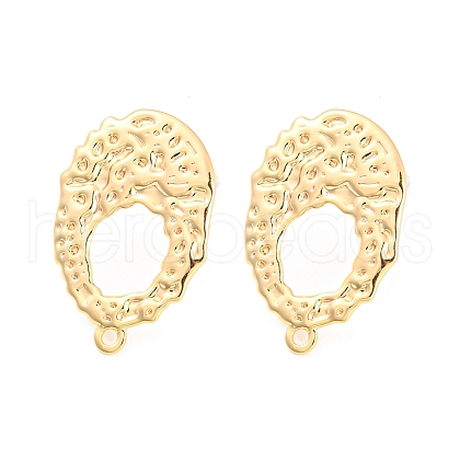 Rack Plating Brass Stud Earring Findings KK-M261-56G-1