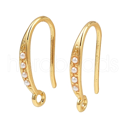 Brass Earring Hooks KK-B137-15G-01-1